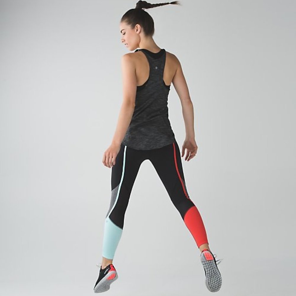 Lululemon Pedal To The Medal 7/8 Tight (NEW W/O TAGS), Size 8, Black Colorblock